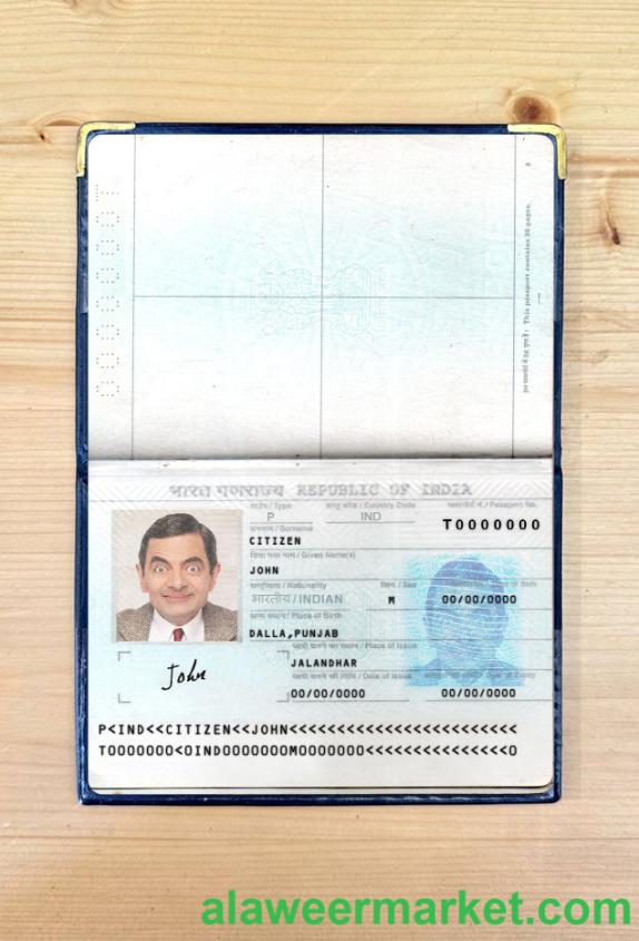 India passport new version 2 pages photolook 1